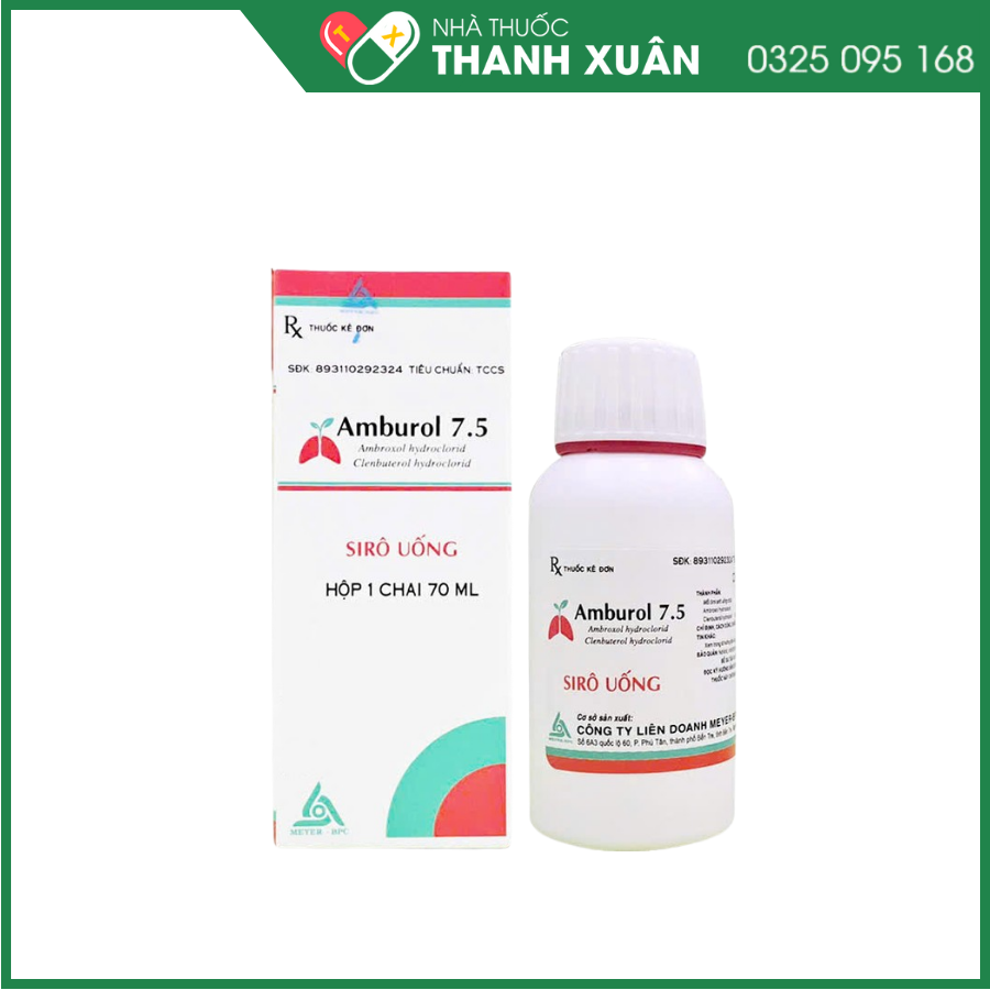 Amburol 7.5 điều trị các bệnh hô hấp cấp tính và mạn tính